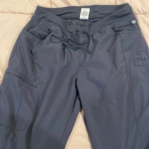Grey Cherokee infinity scrub pants no stains or holes. Size large